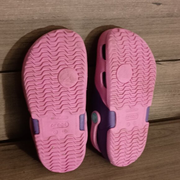 Crocs Electro II Kids Girls Slip On Clogs 15608 Size C13 Pink/Purple - Picture 11 of 12